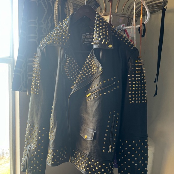 Black Leather Jacket Size XXL. New and Heavy - Picture 4 of 6